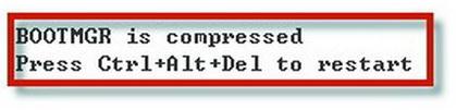 XP系统出现bootmgr is compressed提示的解决方法