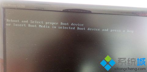 电脑开机黑屏提示Reboot and Select proper Boot device的解决方法