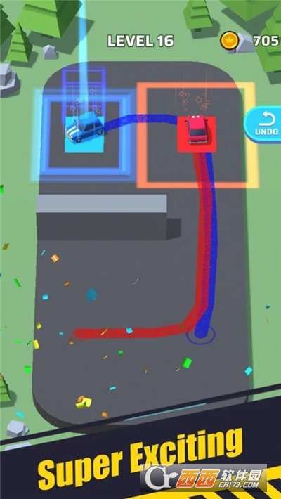 线描停放汽车游戏