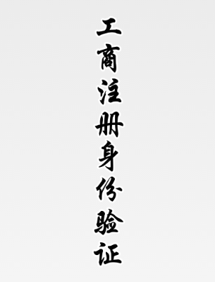 工商注册身份验证