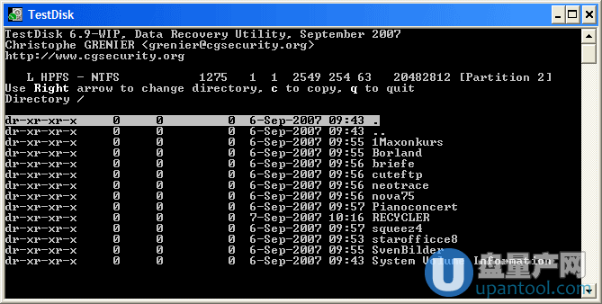 硬盘分区表丢失错误怎么修复TestDisk使用教程(8)