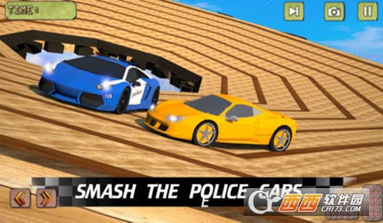 跑车撞击坠落赛