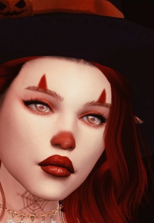 模拟人生4万圣节脸部涂装MOD