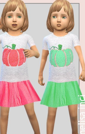 模拟人生4幼儿的南瓜服装MOD