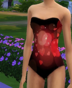 模拟人生4无肩带爱心泳装MOD