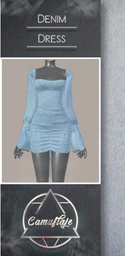 模拟人生4女性时尚的牛仔连衣裙MOD