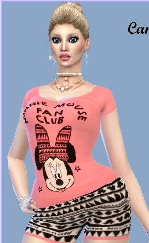 模拟人生4米妮可爱上衣MOD