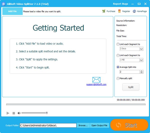 Gilisoft Video Splitter(视频分割工具)