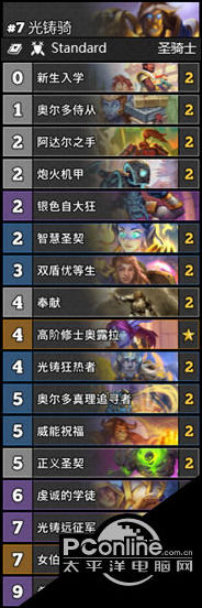 炉石传说暗月马戏团T4光铸骑卡组分享