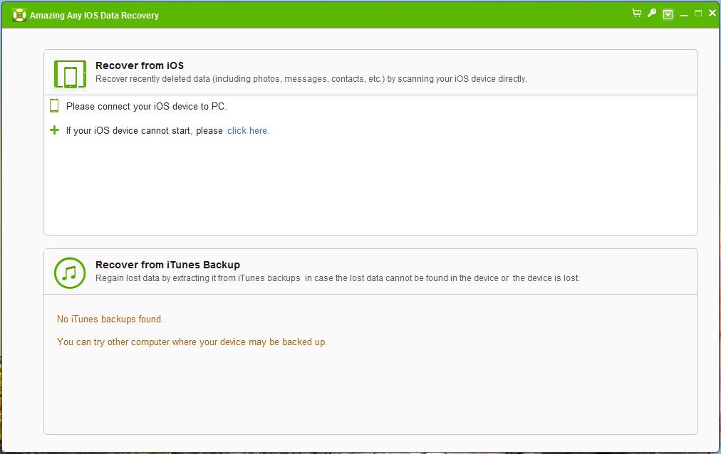 Amazing Any iOS Data Recovery(IOS设备数据恢复工具)