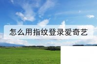 怎么用指纹登录爱奇艺