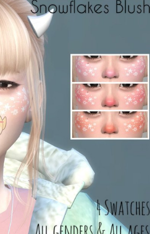 模拟人生4女性美丽雪花腮红MOD