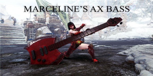 怪物猎人世界冰原血色吉他斧mod