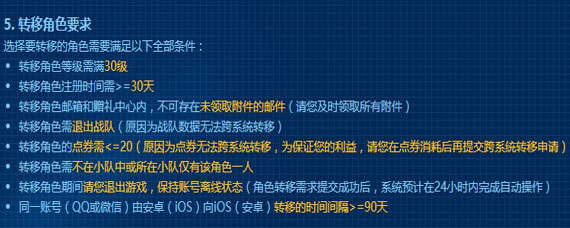 王者荣耀角色跨区转移条件是什么 王者荣耀角色跨区转移怎么获取资格