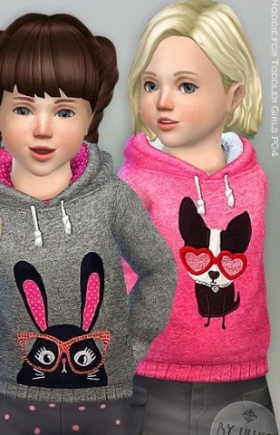 模拟人生4幼儿可爱动物连帽卫衣MOD