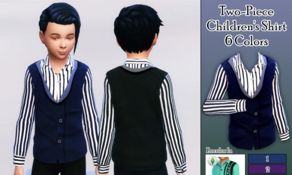 模拟人生4帅气的儿童衬衫MOD
