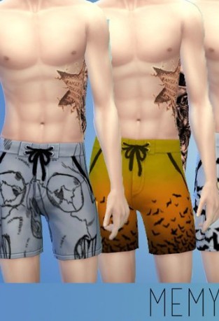 模拟人生4万圣节游泳裤MOD