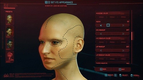 赛博朋克2077剪切线面部纹身MOD