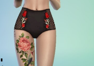 模拟人生4玫瑰树枝纹身MOD