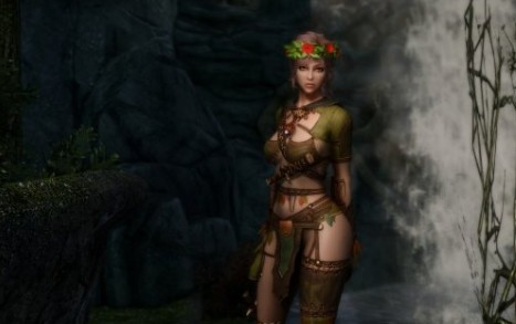 上古卷轴5重制版木精灵美女随从娜奥米MOD