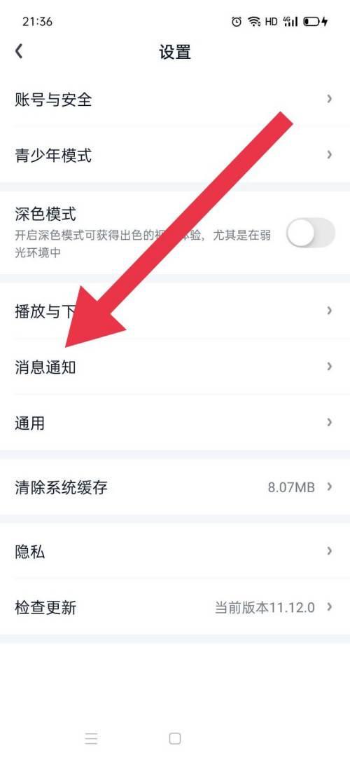 爱奇艺如何关闭夜间消息推送