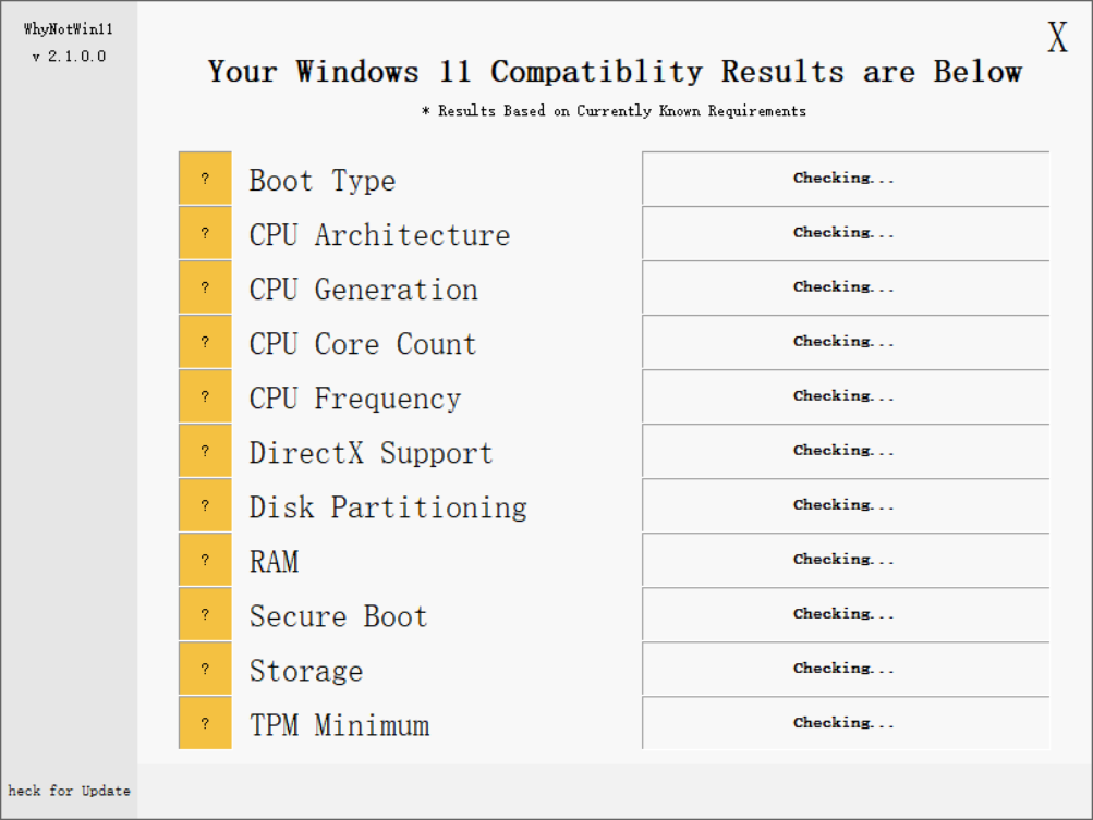 民间大神出手！WhyNotWin11(Win11硬件配置检测工具)