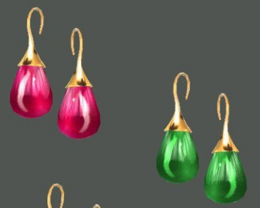 模拟人生4半透明圆形宝石耳环MOD