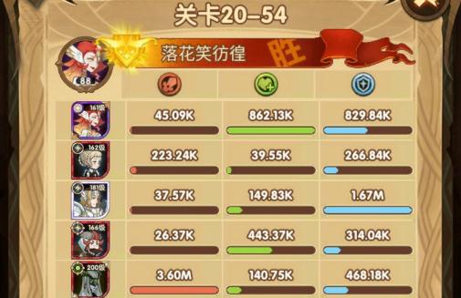 剑与远征20-54怎么过 剑与远征20-54通关攻略