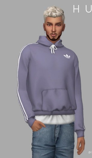 模拟人生4男士阿迪达斯卫衣MOD