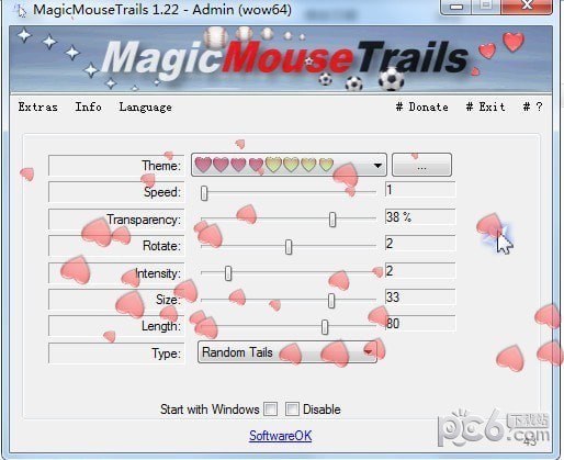 MagicMouseTrails(自定义鼠标拖尾工具)