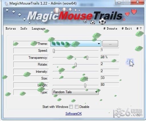 MagicMouseTrails(自定义鼠标拖尾工具)
