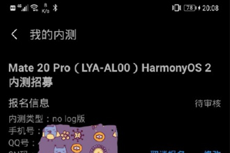 鸿蒙内测多长时间审核？鸿蒙2.0内测申请入口和手机型号