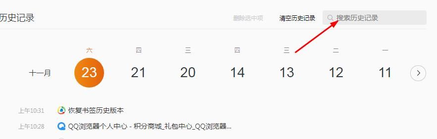QQ浏览器如何搜索历史纪录[多图]