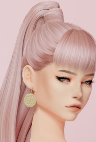 模拟人生4女性圆形现代耳环MOD