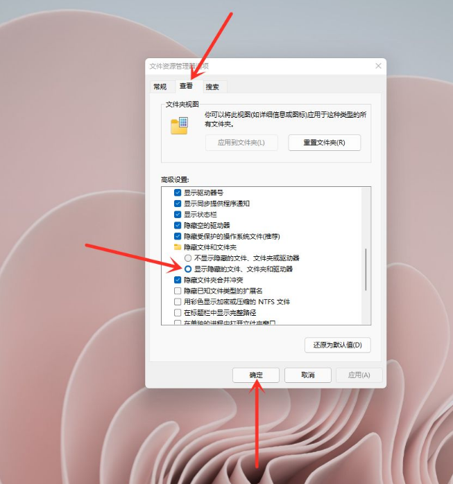 Win11系统如何恢复隐藏文件？