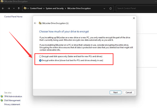 Win11硬盘如何开启密钥保护?Win11硬盘开启密钥保护的方法