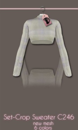 模拟人生4定制露腹毛衣MOD