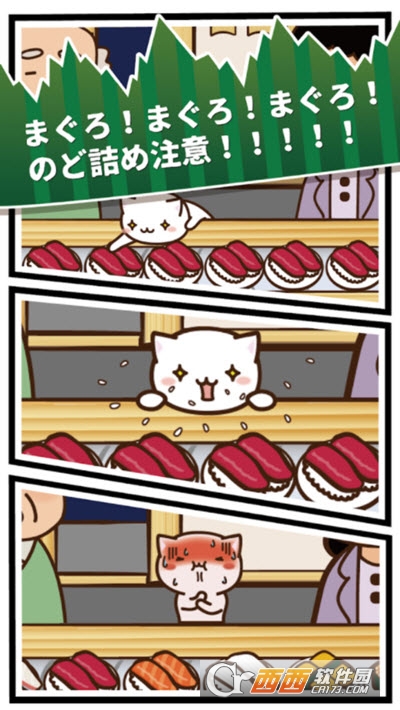 猫咪偷吃寿司