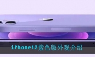 iPhone12紫色版外观介绍