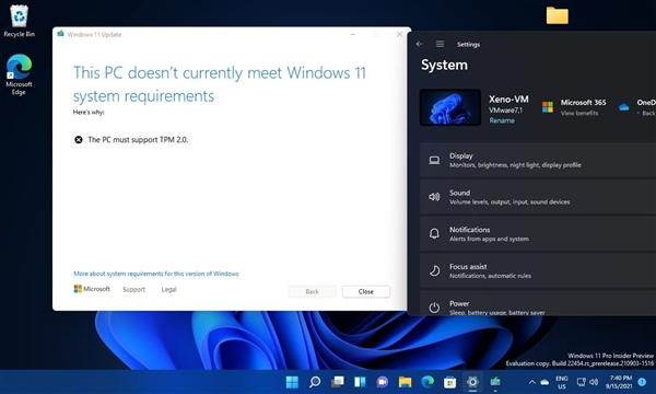 KB5005635更新后 Win11最低硬件要求更极端