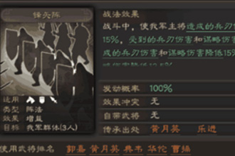 三国志战略版三大阵法哪一个最强 三大阵法排名详细分析