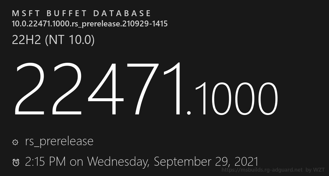 微软宣布最新Win11 Dve 22471.1000 (rs_prerelease)更新！(附更新内容)