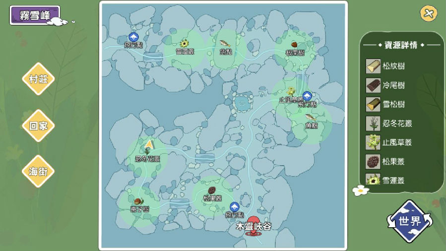 小森生活各种木头在哪里采集 全木头物资采集位置分享