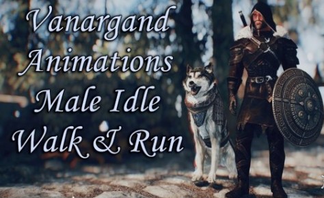 上古卷轴5重制版男性角色走和跑动画MOD