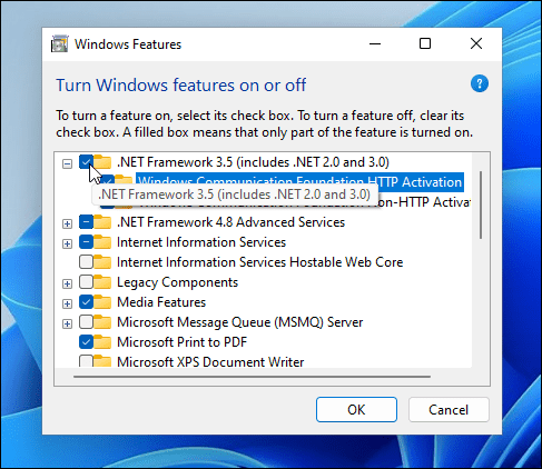 Win11系统启用 .NET Framework 2.0 和 3.5的技巧