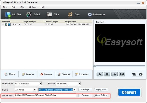 4Easysoft FLV to ASF Converter(FLV转ASF转换工具)