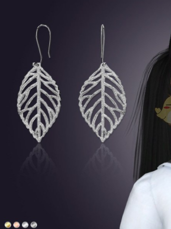 模拟人生4小女孩叶片耳环MOD