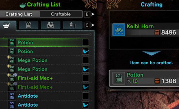 怪物猎人世界冰原所有消耗品凯尔比号角制作MOD