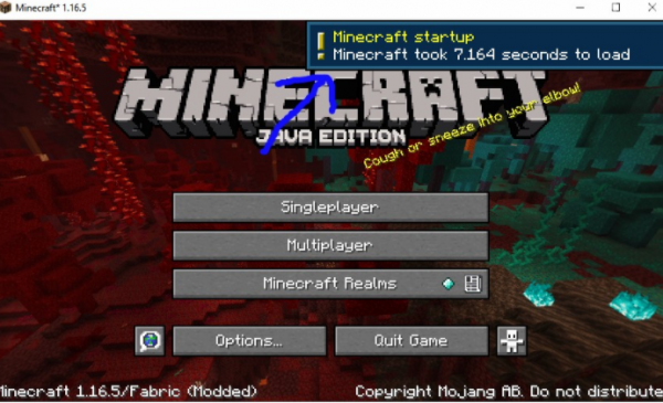 我的世界1.17.1加载时长显示MOD