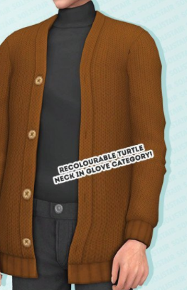 模拟人生4时尚开衫毛衣MOD